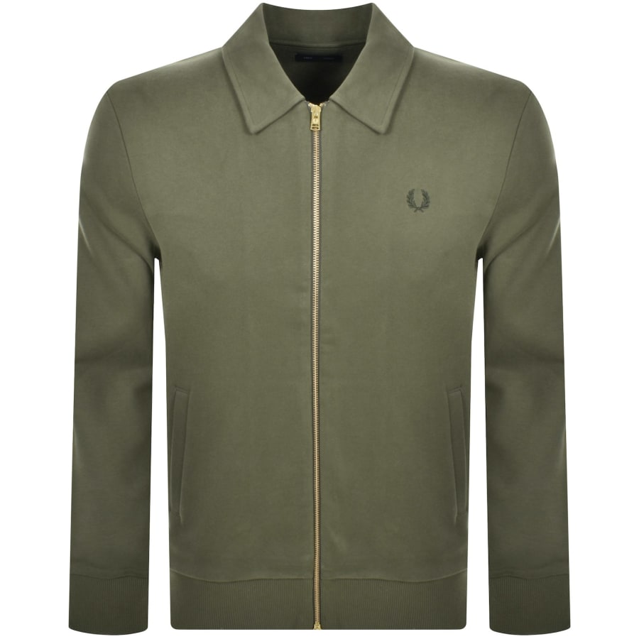 Fred Perry Full Zip Sweatshirt GreenFred Perry Full Zip Sweatshirt Green Male Small